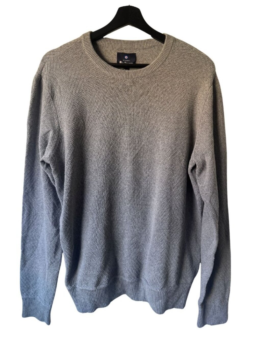 Ben Sherman Gray Long Sleeve Sweatshirt Made with Recycled Materials Size L